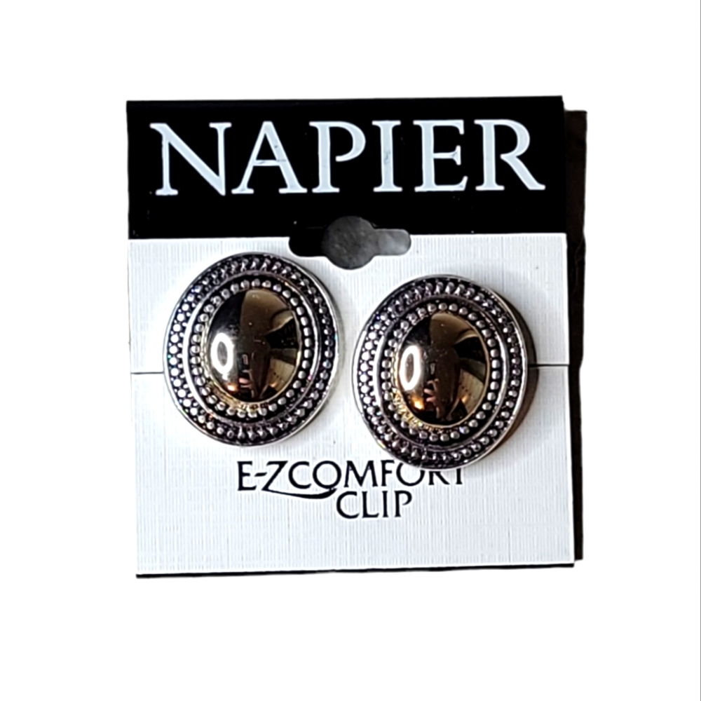 Napier clip on earring
